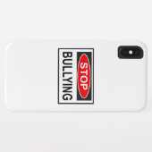 Stopp Bullying Sign red Case-Mate iPhone Hülle (Rückseite (Horizontal))