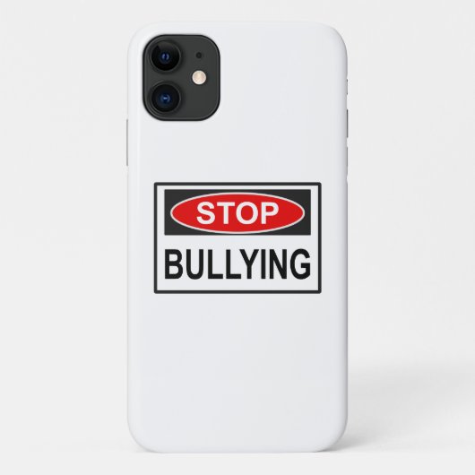 Stopp Bullying Sign red Case-Mate iPhone Hülle (Rückseite)