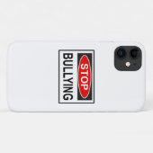 Stopp Bullying Sign red Case-Mate iPhone Hülle (Rückseite (Horizontal))