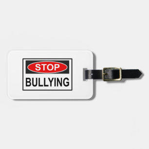 Stopp Bullying Sign red Gepäckanhänger