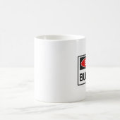 Stopp Bullying Sign red Kaffeetasse (Mittel)