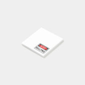 Stopp Bullying Sign red Post-it Klebezettel (angewinkelt)