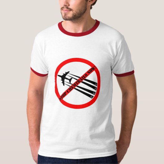 STOPP CHEMTRAILS T-Shirt (Vorderseite)
