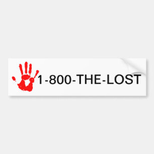 Stopp Child / Menschenhandel 1-800-THE-LOST Autoaufkleber