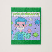 Stopp Corona Bleibe Safe Puzzle (Vertikal)