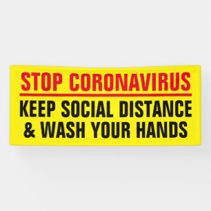 Stopp Corona Virus Covid 19 Banner-Zeichen Banner