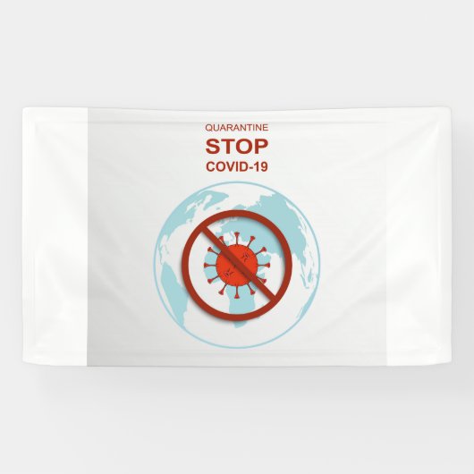 Stopp covid-19 Banner (Horizontal)