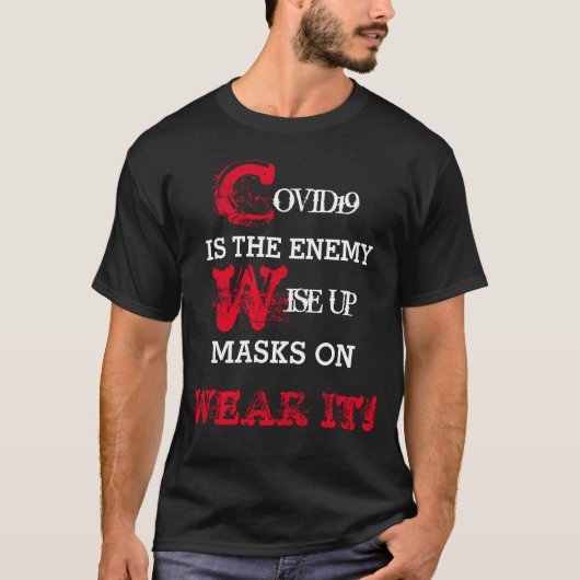 STOPP COVID 19 T - Shirt (Vorderseite)