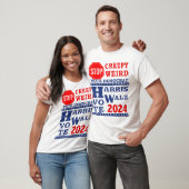 Stopp Creepy Weird Vote Harris Walz 2024 LT Unisex T-Shirt (Unisex)