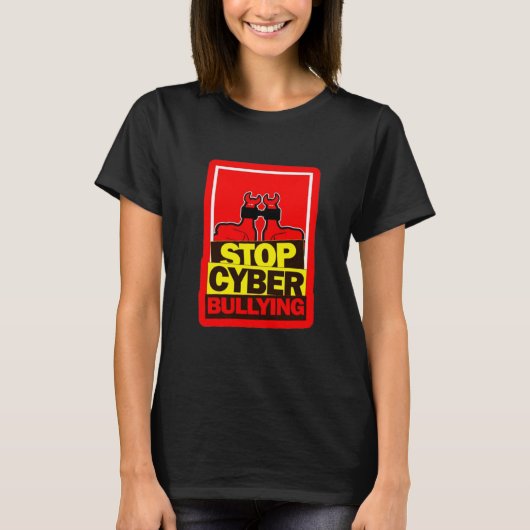 STOPP CYBER BULLYING T-Shirt (Vorderseite)