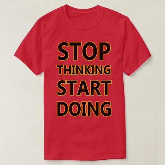 STOPP-DENKEN STARTEN T-Shirt (Design vorne)