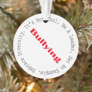 Stopp der Bullying-Kontur von Shirley Taylor Ornament