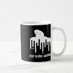 Stopp der globalen Erwärmung Klimawandel Polar Bea Kaffeetasse
