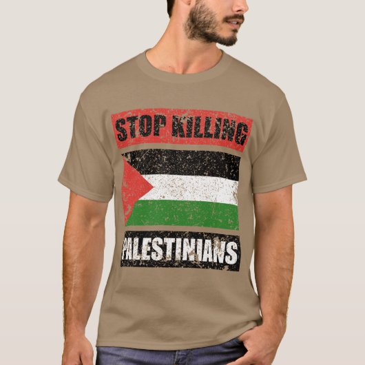 Stopp der Tötung der Palästinenser T-Shirt (Vorderseite)
