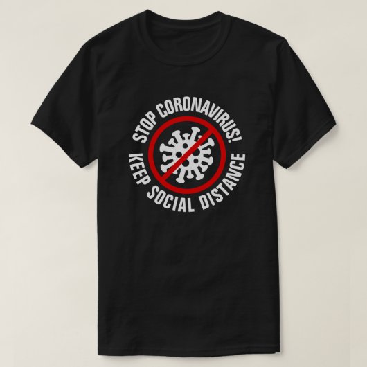 Stopp des CoronaVirus Covid19-Logos für Shirts (Design vorne)