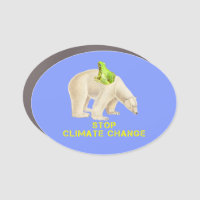 Stopp des Klimaschutzes arktischer Polarbär Grüner