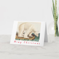 Stopp des Klimawandels Frohe Weihnachtspolarbeere