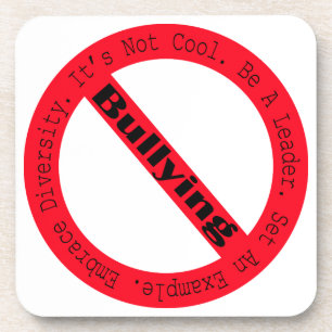 Stopp des Mobbing-Logos von Shirley Taylor Getränkeuntersetzer