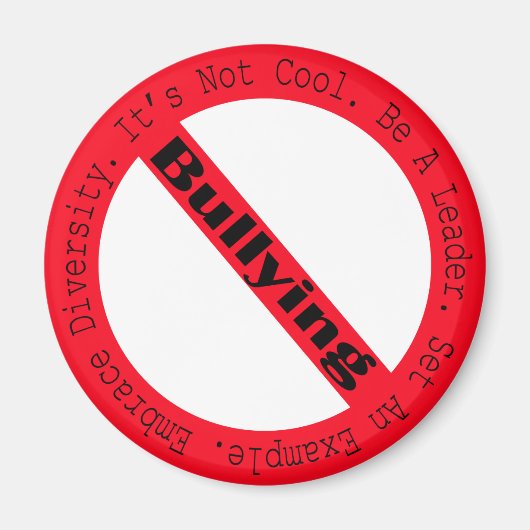 Stopp des Mobbing-Logos von Shirley Taylor Magnet (Vorne)