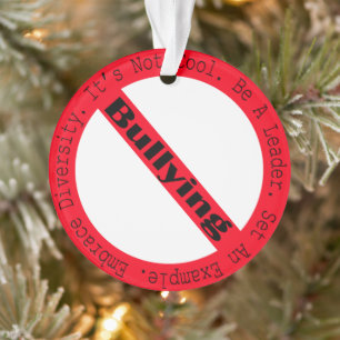 Stopp des Mobbing-Logos von Shirley Taylor Ornament