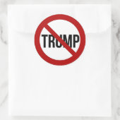 Stopp Donald Trump Anti-Trump 2016 Runder Aufkleber (Tasche)