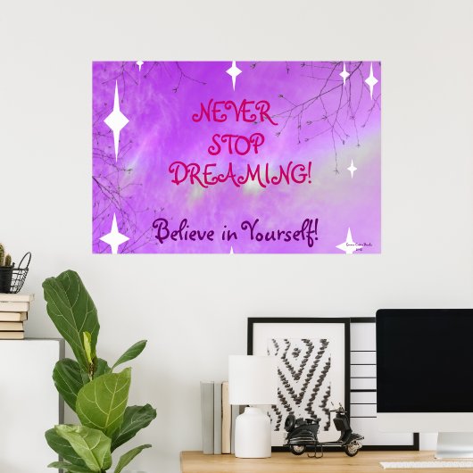 STOPP DREAMING Poster (Heimbüro)