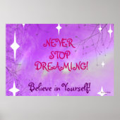 STOPP DREAMING Poster (Vorne)