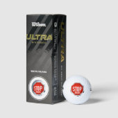 Stopp Essen Tiere Vegetarier Vegan Golfball (Verpackungen)