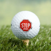 Stopp Essen Tiere Vegetarier Vegan Golfball (Insitu T-Shirt)