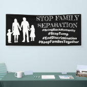 STOPP FAMILY SEPARATION Anti-Trump-Einwanderungsze Banner (Messe)
