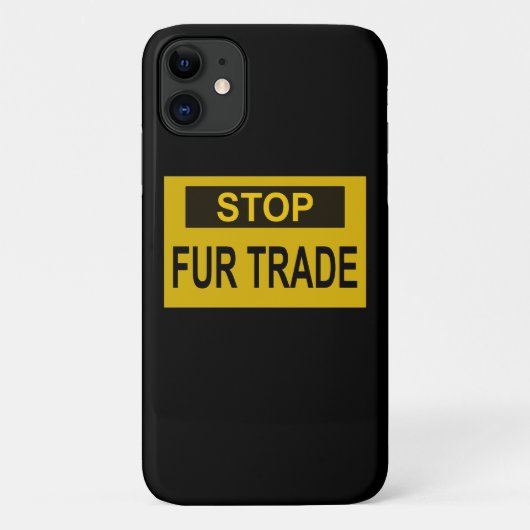 Stopp Femtrade Zeichen gelb Case-Mate iPhone Hülle (Rückseite)