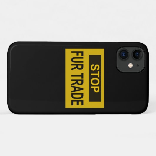 Stopp Femtrade Zeichen gelb Case-Mate iPhone Hülle (Rückseite (Horizontal))