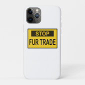 Stopp Femtrade Zeichen gelb Case-Mate iPhone Hülle (Rückseite)