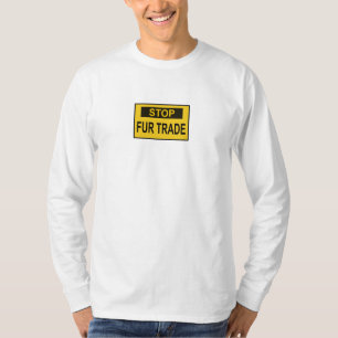 Stopp Femtrade Zeichen gelb T-Shirt