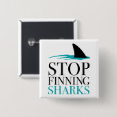 STOPP FINNING SHARKS BUTTON (Vorne & Hinten)