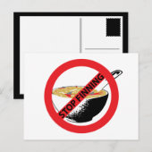 STOPP FINNING SHARKS POSTKARTE (Vorne/Hinten)
