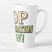 "STOPP FISINFORMATION" Niedliches Design. Jetzt ka Milchtasse (Rechts)