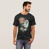 Stopp für Boos Halloween Ghost Trunk oder Leckerei T-Shirt (Vorne ganz)