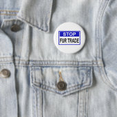 Stopp Fur Trade Blue Schild Button (Beispiel)