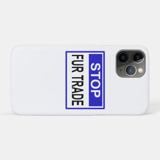 Stopp Fur Trade Blue Schild Case-Mate iPhone Hülle (Rückseite (Horizontal))