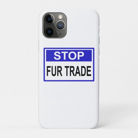 Stopp Fur Trade Blue Schild Case-Mate iPhone Hülle (Rückseite)