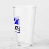 Stopp Fur Trade Blue Schild Glas (Links)