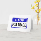 Stopp Fur Trade Blue Schild Karte (Gelbe Blume)