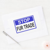 Stopp Fur Trade Blue Schild Rechteckiger Aufkleber (Umschlag)