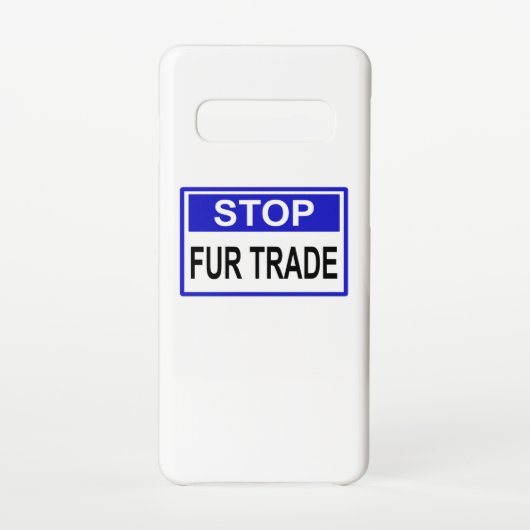 Stopp Fur Trade Blue Schild Samsung Galaxy Hülle (Rückseite)