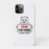 Stopp Fur Trade Sad Polar Bär Case-Mate iPhone Hülle (Rückseite)