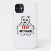 Stopp Fur Trade Sad Polar Bär Case-Mate iPhone Hülle (Rückseite)