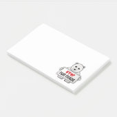 Stopp Fur Trade Sad Polar Bär Post-it Klebezettel (angewinkelt)