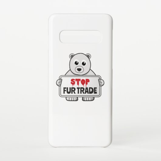 Stopp Fur Trade Sad Polar Bär Samsung Galaxy Hülle (Rückseite)