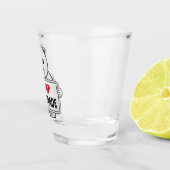 Stopp Fur Trade Sad Polar Bär Schnapsglas (Rechts)